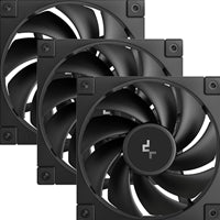 DeepCool FD12 120mm PWM Case Fan 3-Pack - Hydro Bearing, Black DeepCool FD12 120mm PWM Case Fan 3-Pack - Hydro Bearing, Black